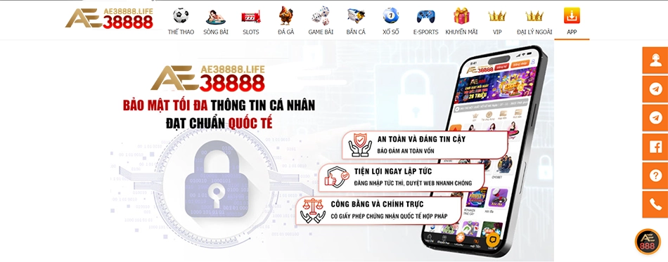 nhà cái Cam kết của AE38888 trong việc bảo vệ quyền riêng tư