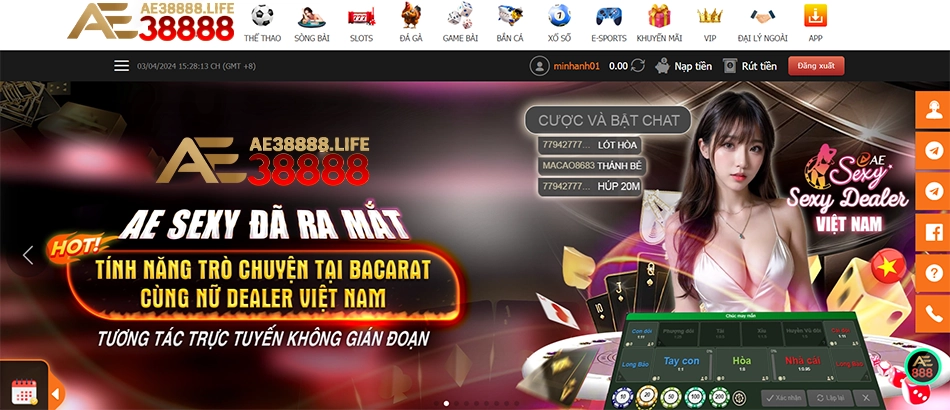 những Đặc điểm nổi bật của Live Casino AE38888