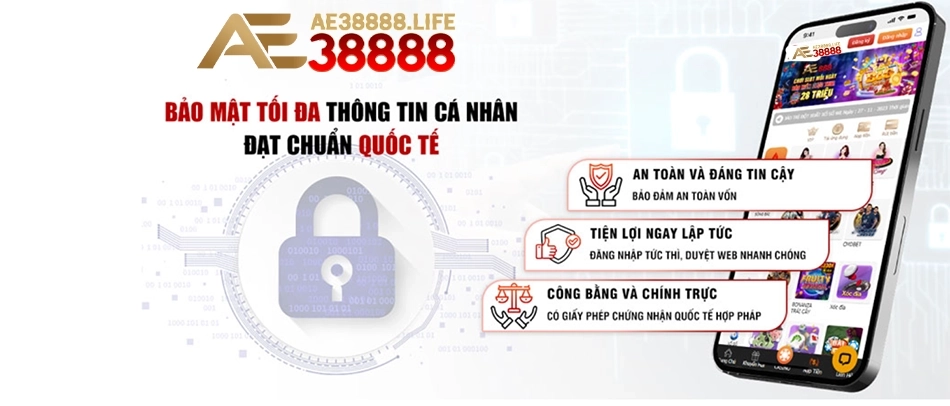 nhà cái cung cấp Hệ thống bảo mật an toàn và minh bạch ae38888