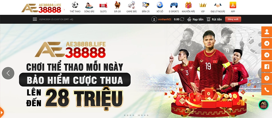 người chơi Trải nghiệm đỉnh cao khi cá cược thể thao trên AE38888